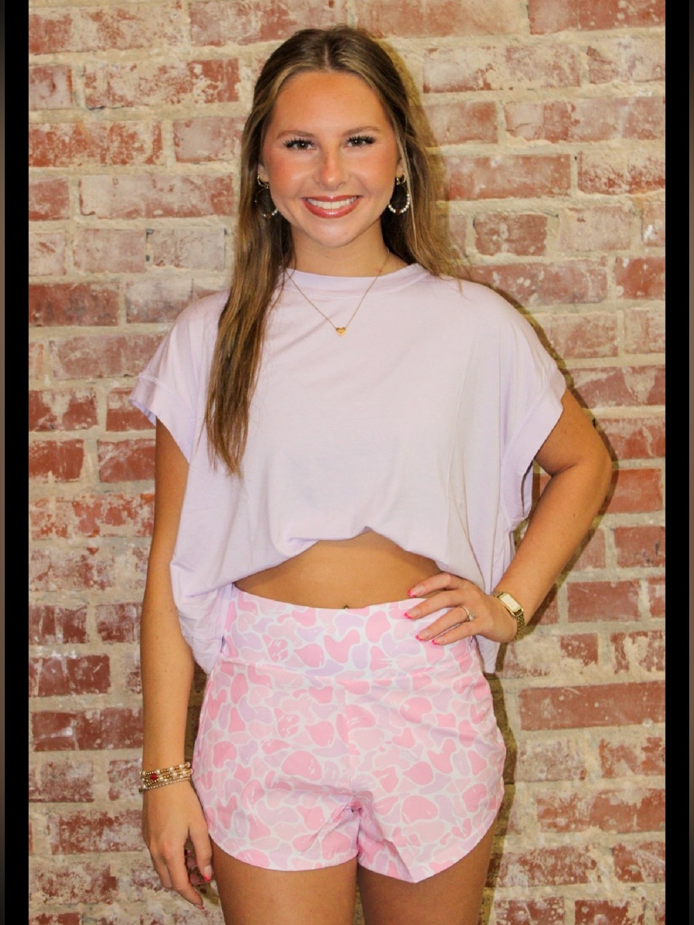 Fieldstone Women's Active Pink Camo Shorts